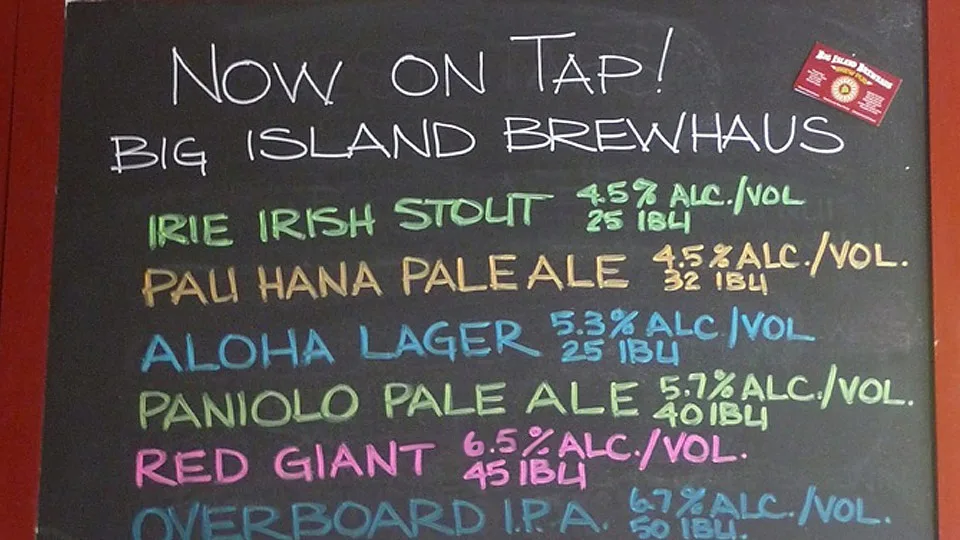 Big Island Brewhaus Paniolo Pale Ale Hawaii