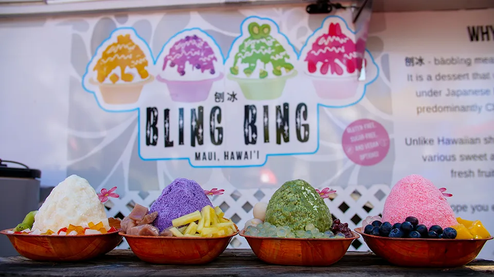 Best Shave Ice on Maui Bling Bing