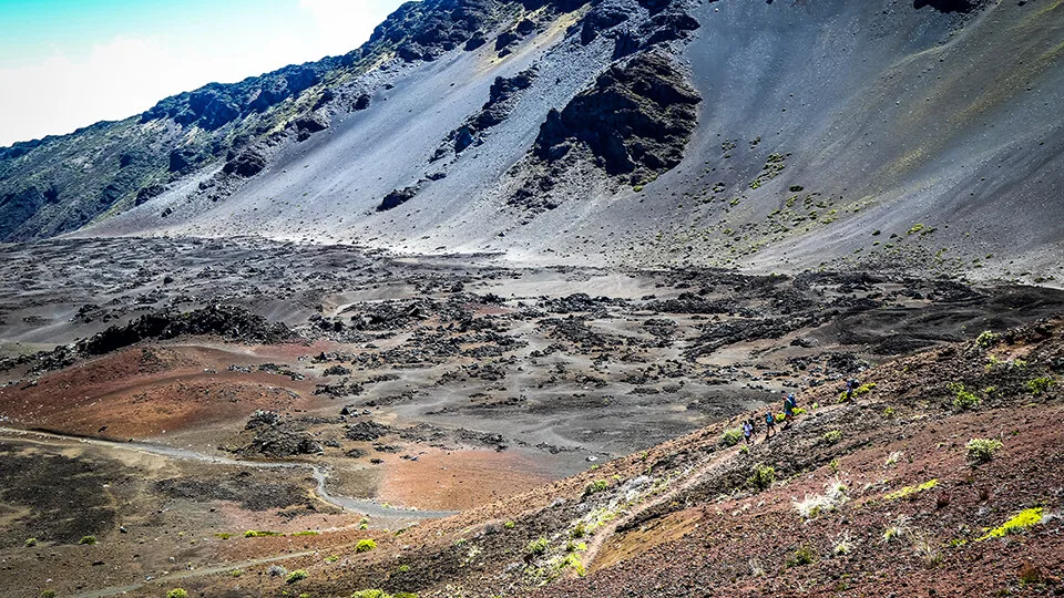 Trails along Mt. Haleakala