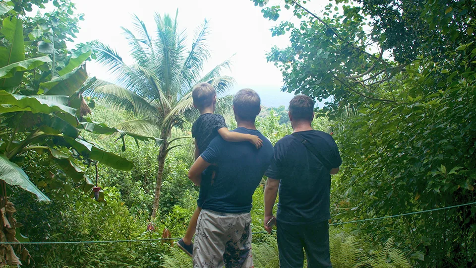 Hikers on Pipiwai Trail