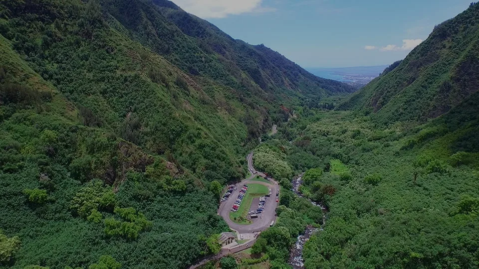 Aerial View of Iao Valley