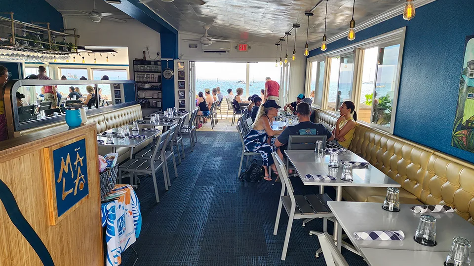 Interior of Mala Ocean Tavern in Maui