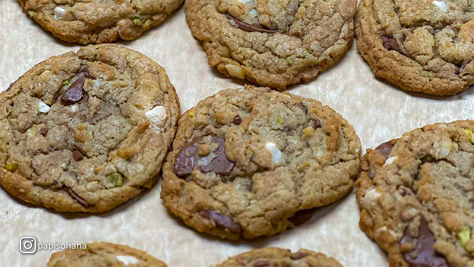 Fresh baked cookies at Papi's Ohana in Maui, Hawaii.