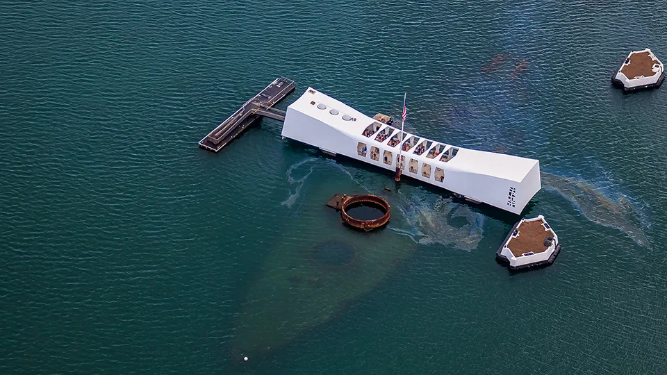 USS Arizona at Pearl Harbor