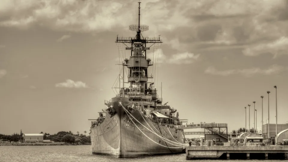 USS Missouri at Pearl Harbor